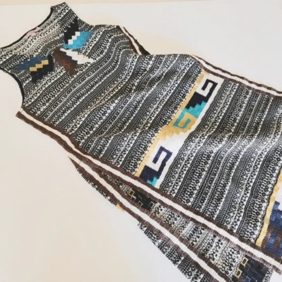 CALYPSO ST. BARTH - Tweed Embroidered Boho Tunic Size Small - Picture 3 of 13